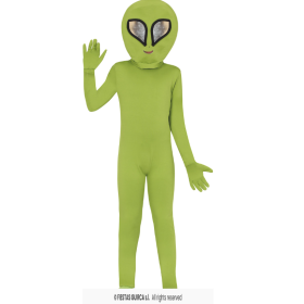 Disfraz Alien Verde Talla 5-6 Años