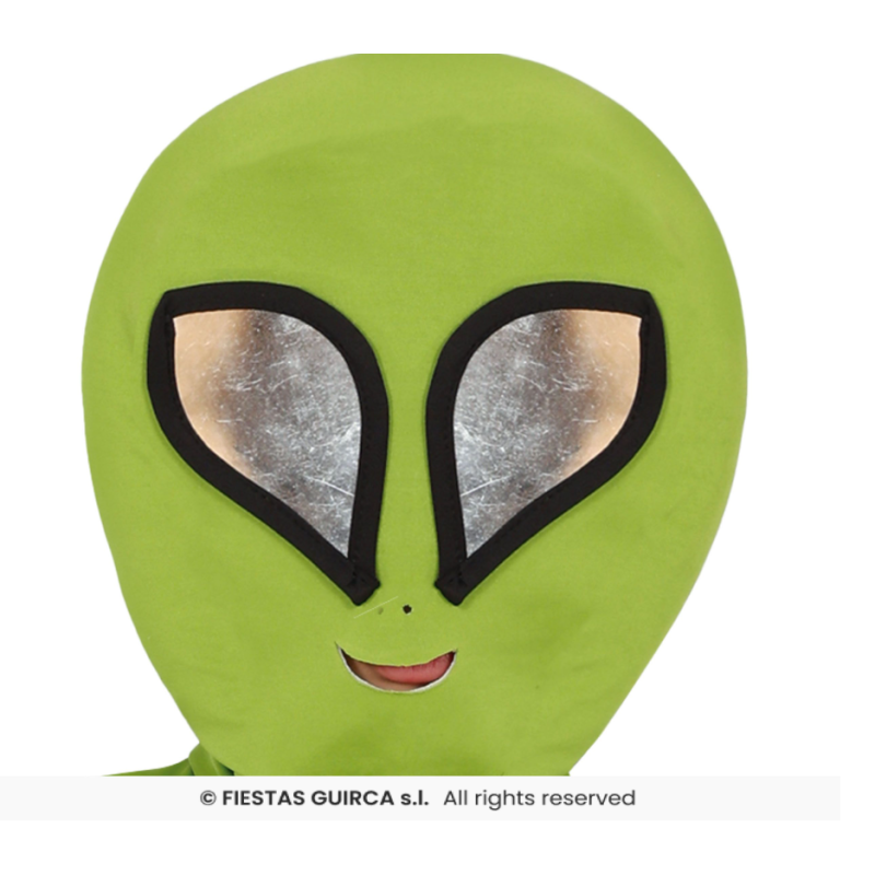 Disfraz Alien Verde Talla 5-6 Años