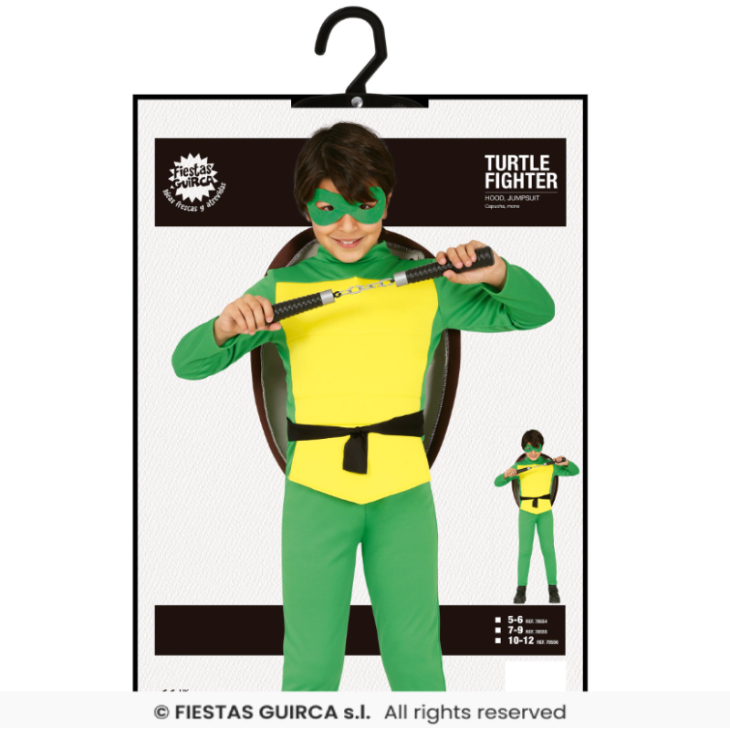 Disfraz Tortuga Ninja Talla 10-12 Años