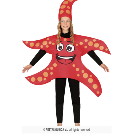 Disfraz Estrella De Mar Roja Talla 5-6 Años