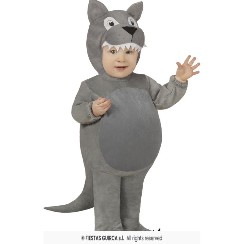 Disfraz Lobito Gris Talla 2-3 Años De Fiestas Guirca