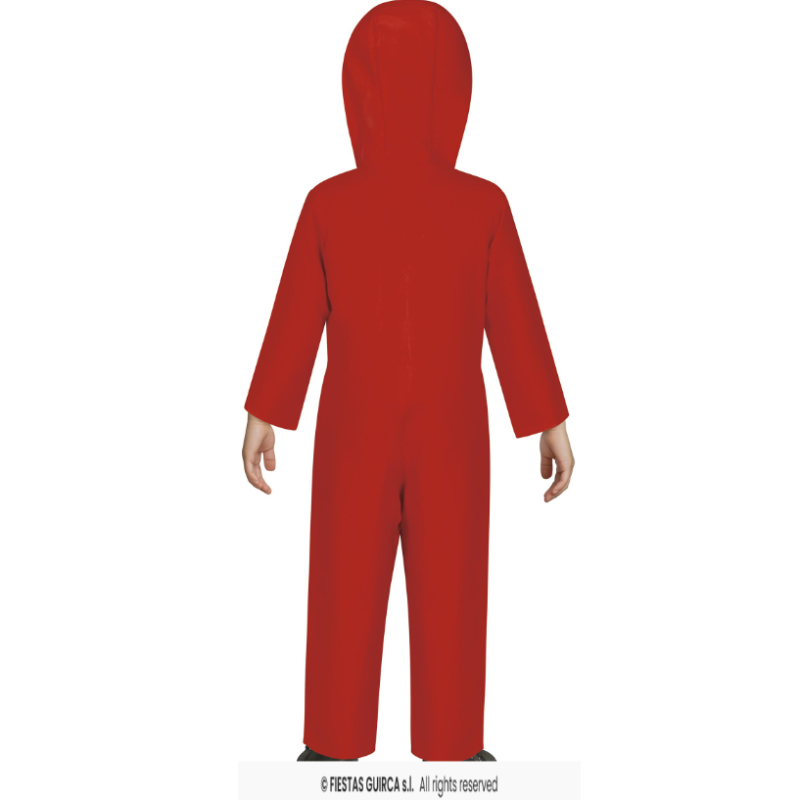 Disfraz Convicto Rojo Talla 3-4 Años