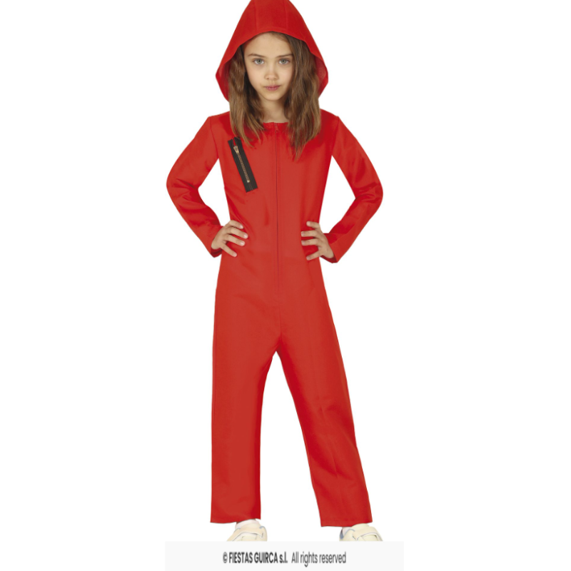Disfraz Convicto Rojo Talla 3-4 Años De Fiestas Guirca