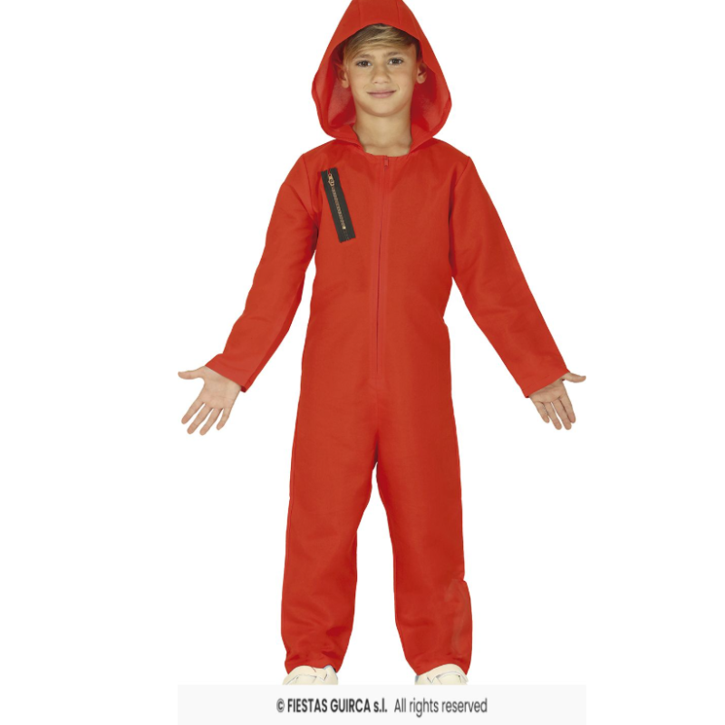 Disfraz Convicto Rojo Talla 3-4 Años