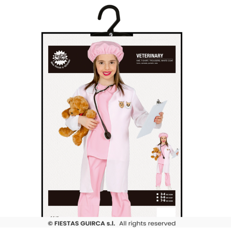 Disfraz Veterinaria Talla 3-4 Años
