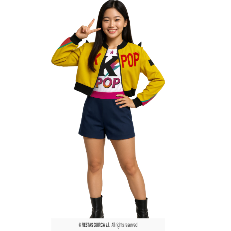 Disfraz Guerreras K-POP Huntrix Rumi Talla 14-16 Años De Fiestas Guirca