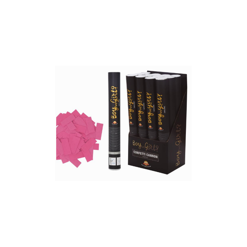 Cañon Confeti Papel Rosa Its A Boy 40Cm