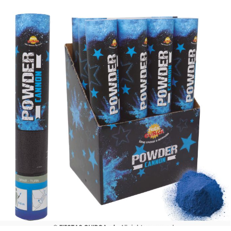 Cañon 30Cm 30Gr Polvo Azul