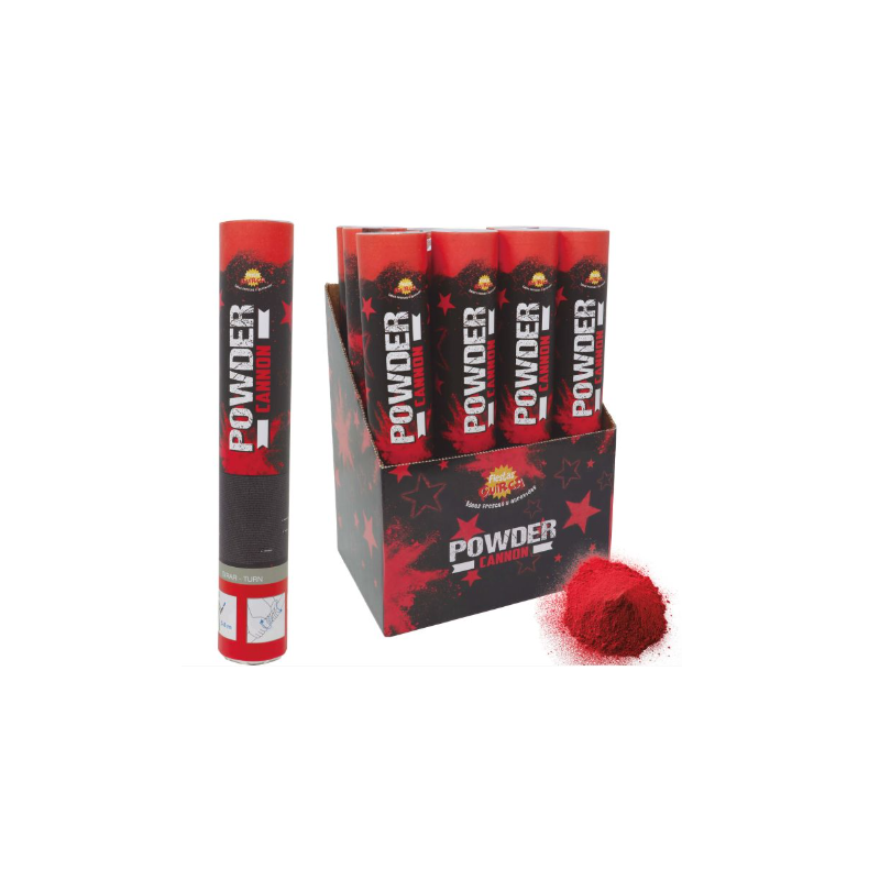 Cañon 30Cm 30Gr Polvo Rojo