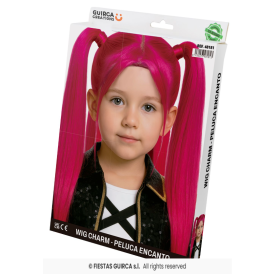 Peluca Coletas Rosas Huntrix Mira De Fiestas Guirca 2