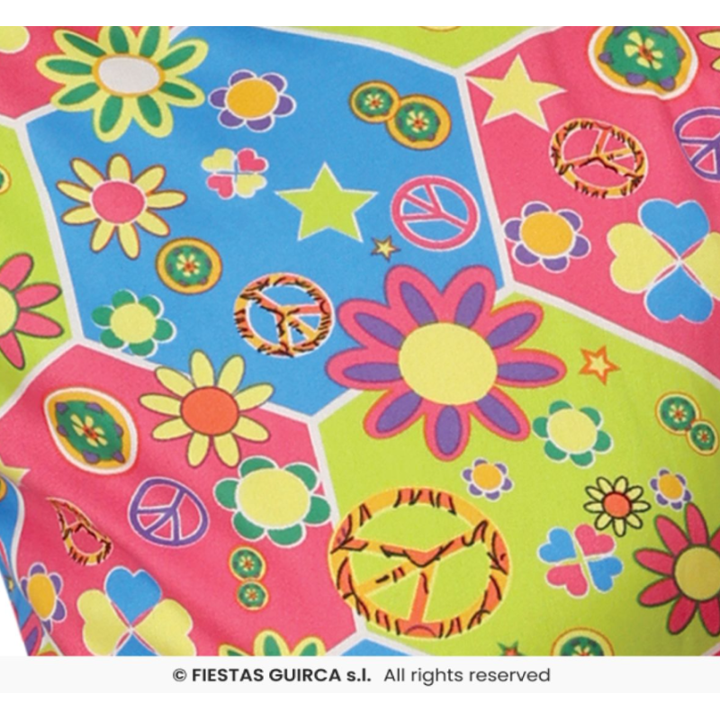 Disfraz Hippie Años 70 Talla 5-6 Años