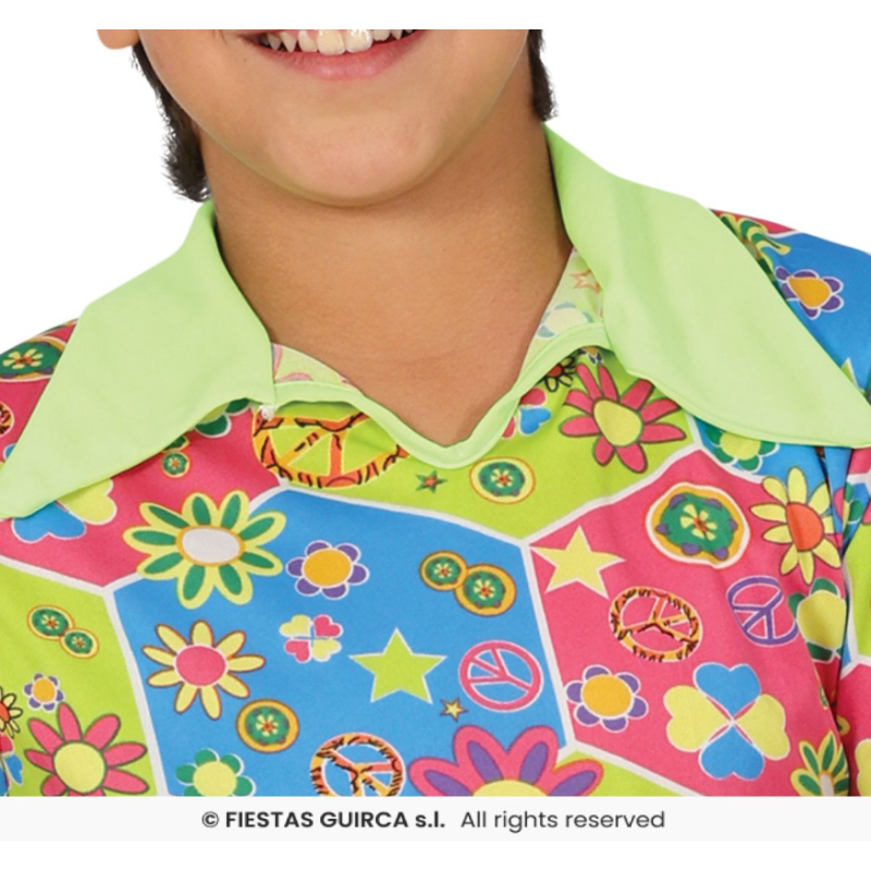 Disfraz Hippie Años 70 Talla 7-9 Años