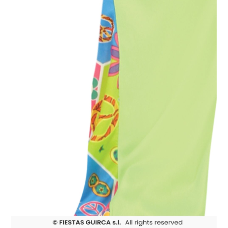 Disfraz Hippie Años 70 Talla 10-12 Años