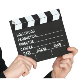 Claqueta Cine 20x18 Cm