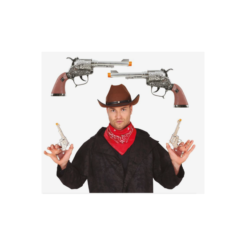 Dos Pistolas Cawboy 25Cm