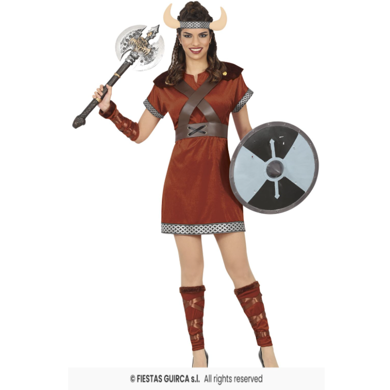 Disfraz Guerrera Nórdica Talla S De Fiestas Guirca