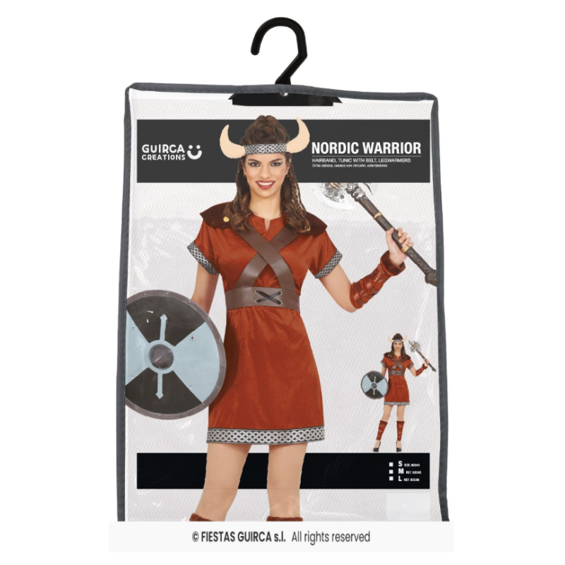Disfraz Guerrera Nórdica Talla M