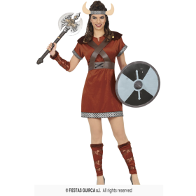 Disfraz Guerrera Nórdica Talla L De Fiestas Guirca
