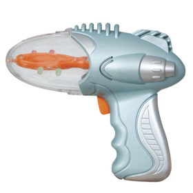 Pistola Espacial Plata Con Luz 18 Cm 2