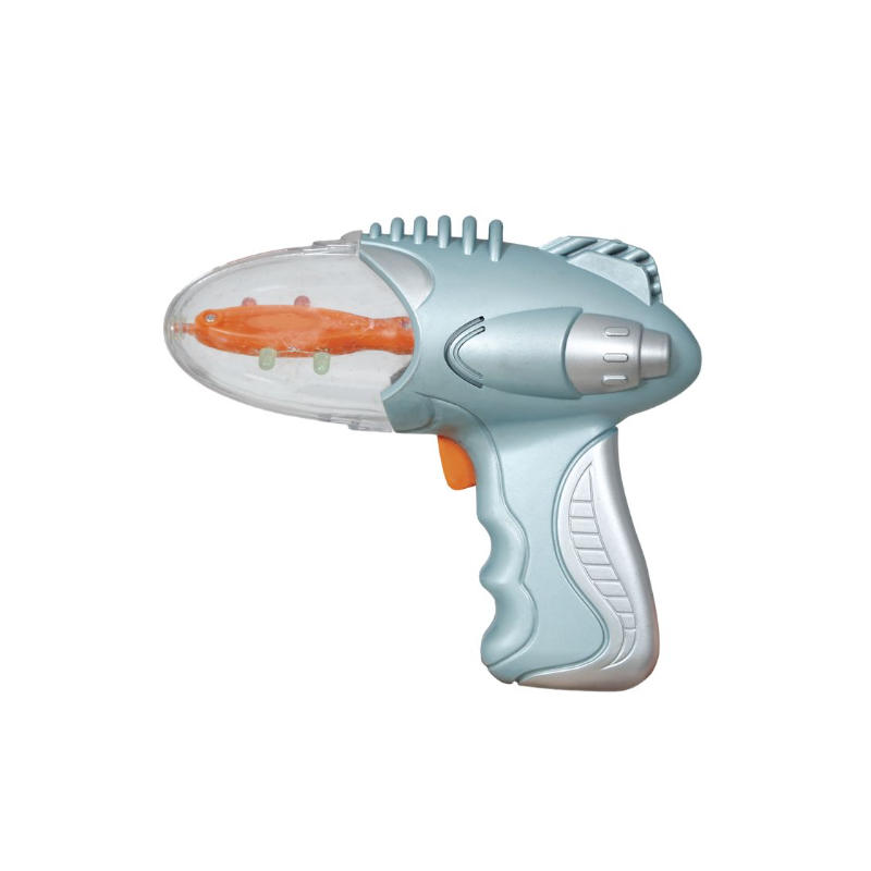 Pistola Espacial Plata Con Luz 18 Cm