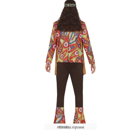 Disfraz Hippie Festival De Colores Talla L