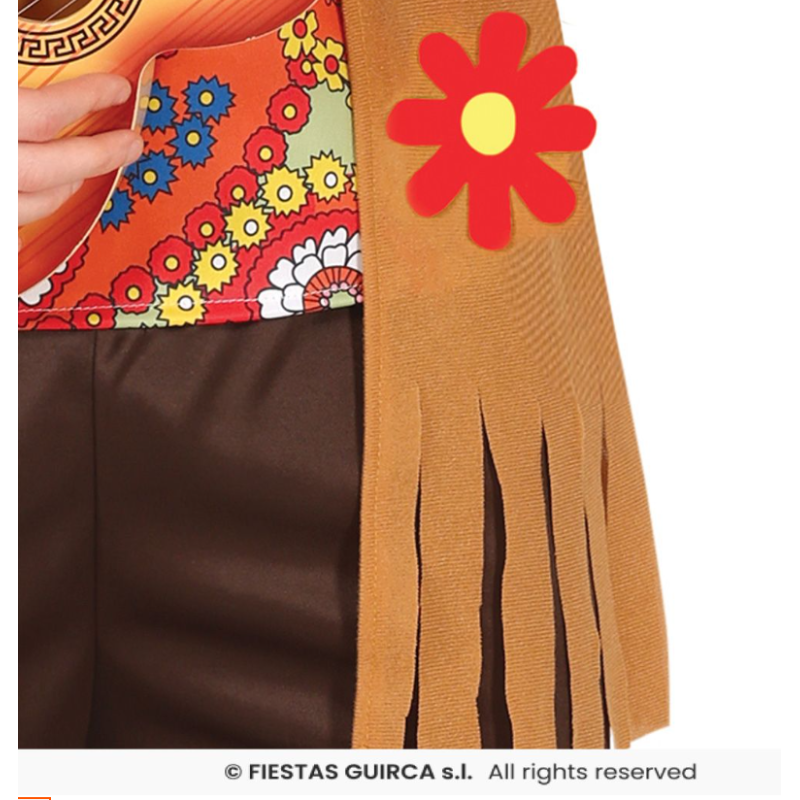 Disfraz Hippie Festival De Colores Talla L