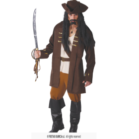 Disfraz Capitán Jack Sparrow Talla XXL De Fiestas Guirca