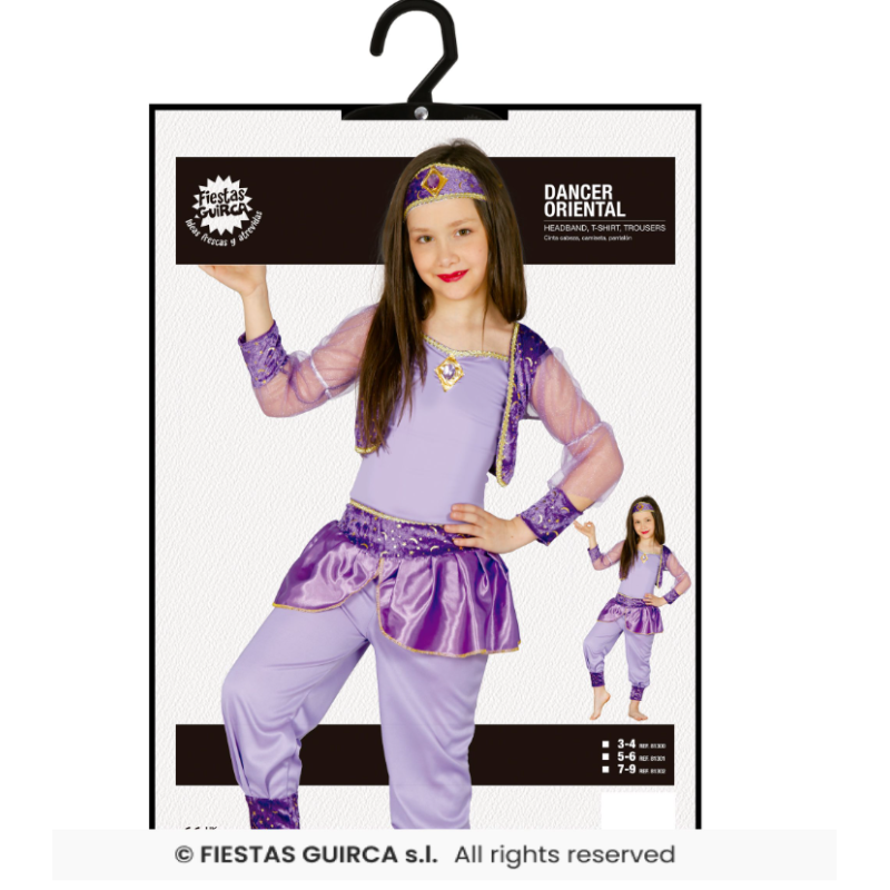 Disfraz Bailarina Danza Vientre Talla 7-9 Años