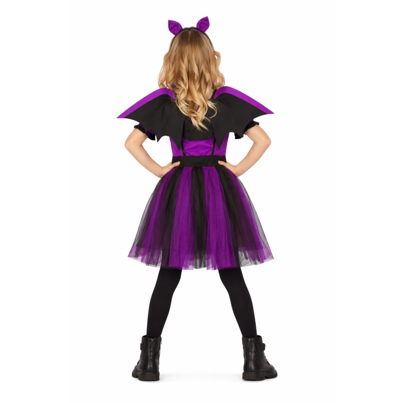 Disfraz Murciélago Purpura Talla 10-12 Años De Fiestas Guirca
