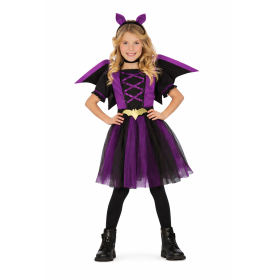 Disfraz Murciélago Purpura Talla 10-12 Años De Fiestas Guirca