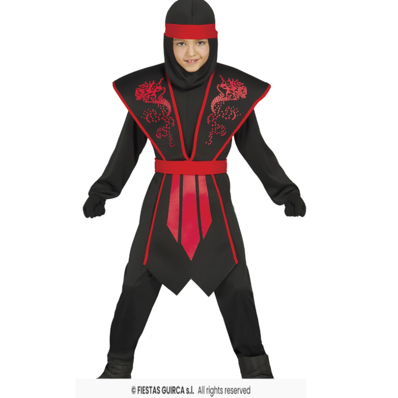 Disfraz Ninja Legendario Talla 3-4 Años De Fiestas Guirca