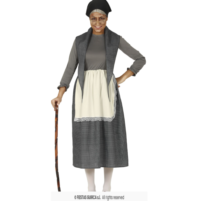 Disfraz Abuela Del Pueblo Talla L De Fiestas Guirca