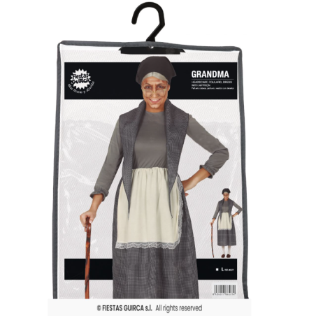 Disfraz Abuela Del Pueblo Talla L
