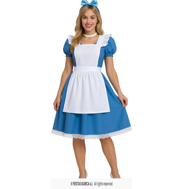 Disfraz Alicia Vestido Azul Talla L De Fiestas Guirca