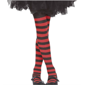Pantys Rojos Rayas 7-12 Años 2