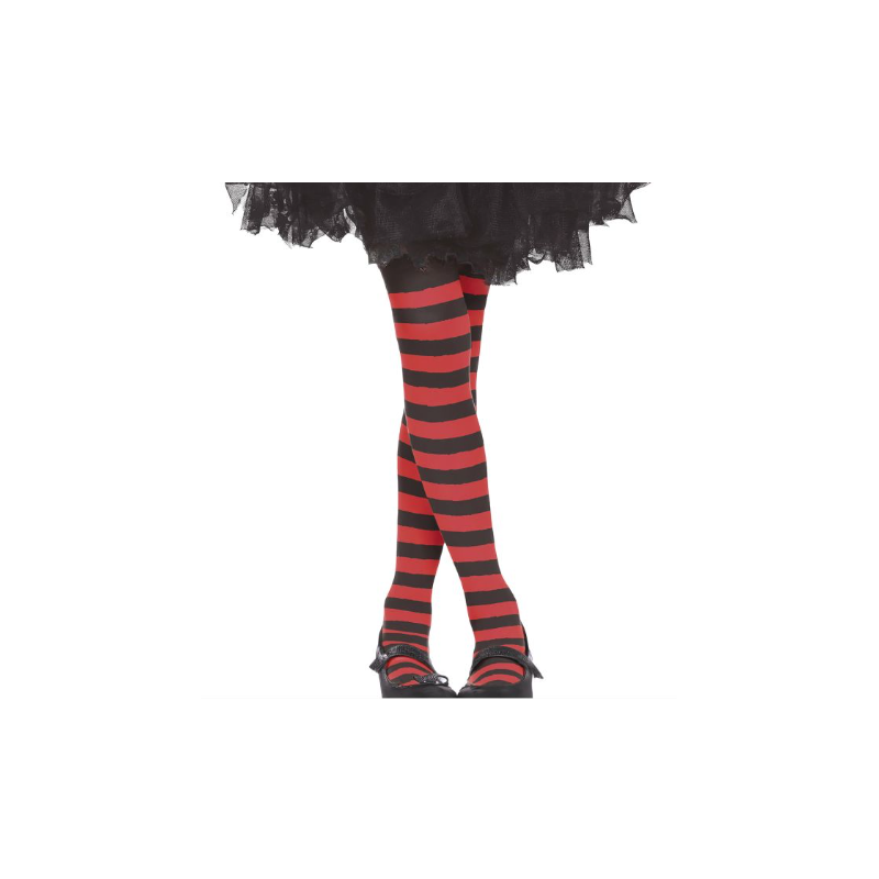 Pantys Rojos Rayas 7-12 Años