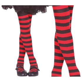 Pantys Rojos Rayas 7-12 Años