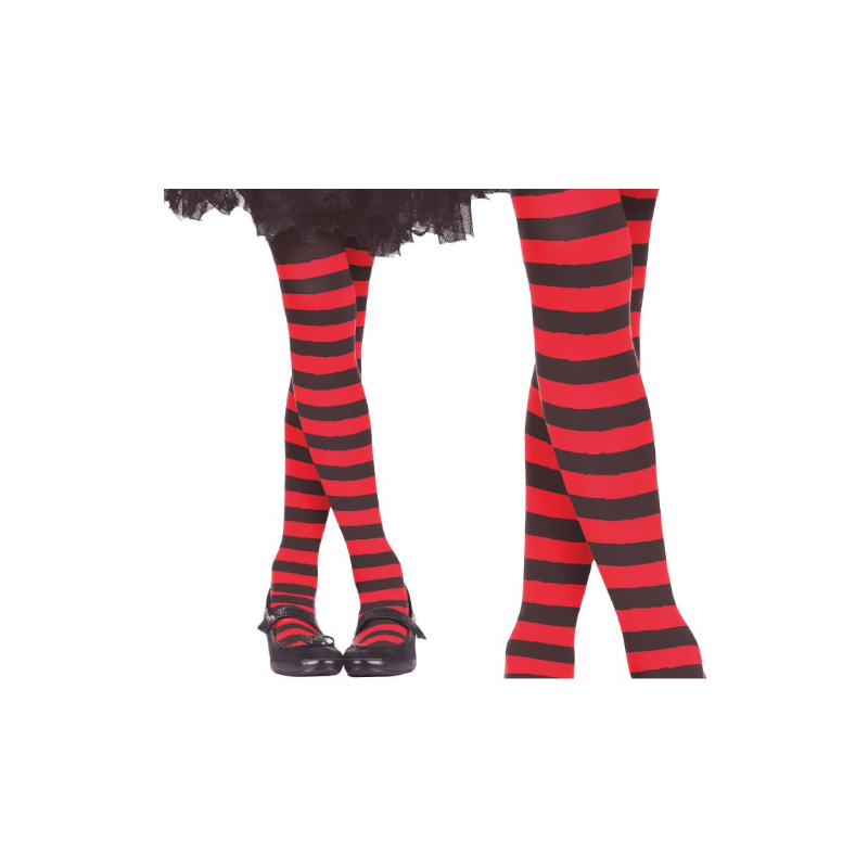Pantys Rojos Rayas 7-12 Años