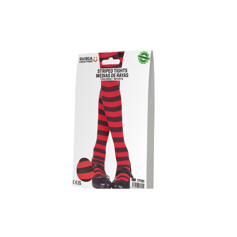 Pantys Rojos Rayas 7-12 Años