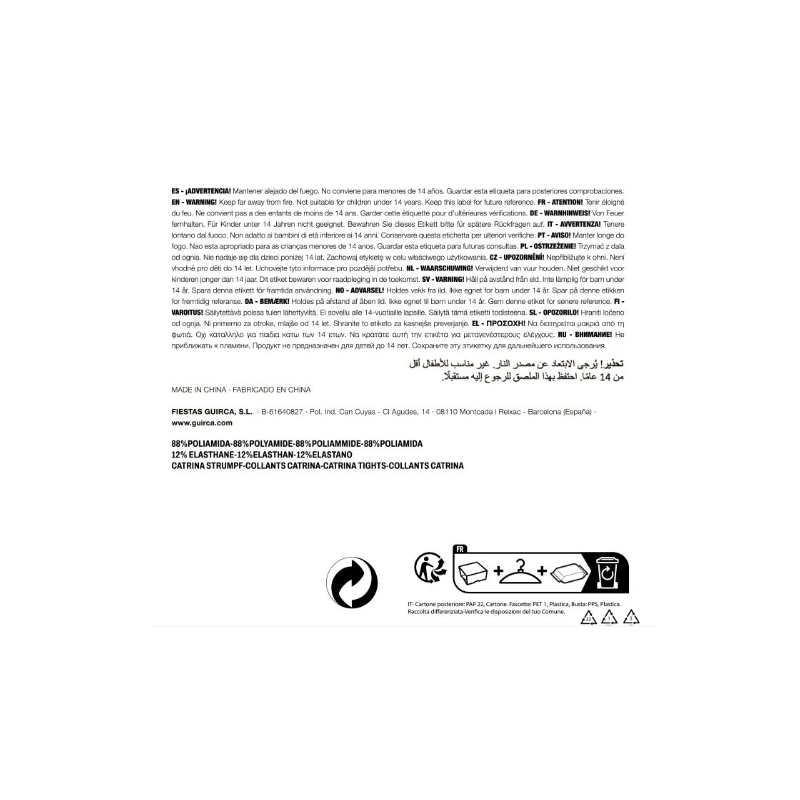 Pantys Azules 7-12 Años