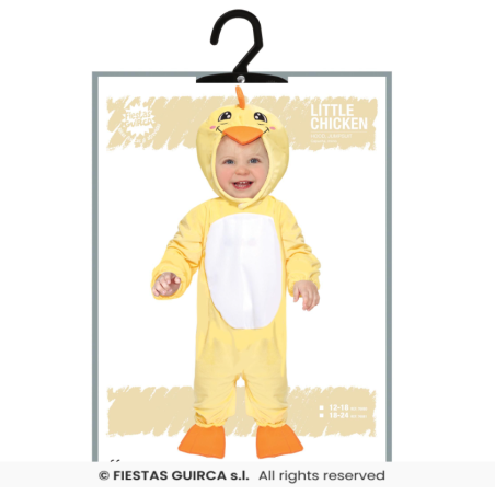Disfraz Patito Bebé Talla 18-24 Meses