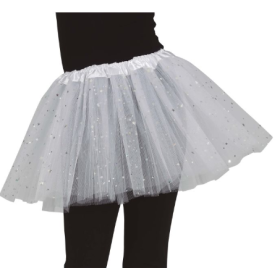 Tutú Estrellas Blanco Infantil