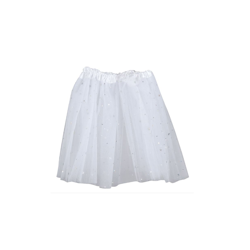 Tutú Estrellas Blanco Infantil