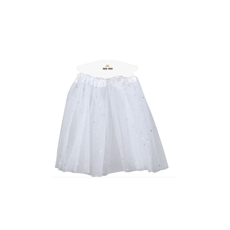 Tutú Estrellas Blanco Infantil