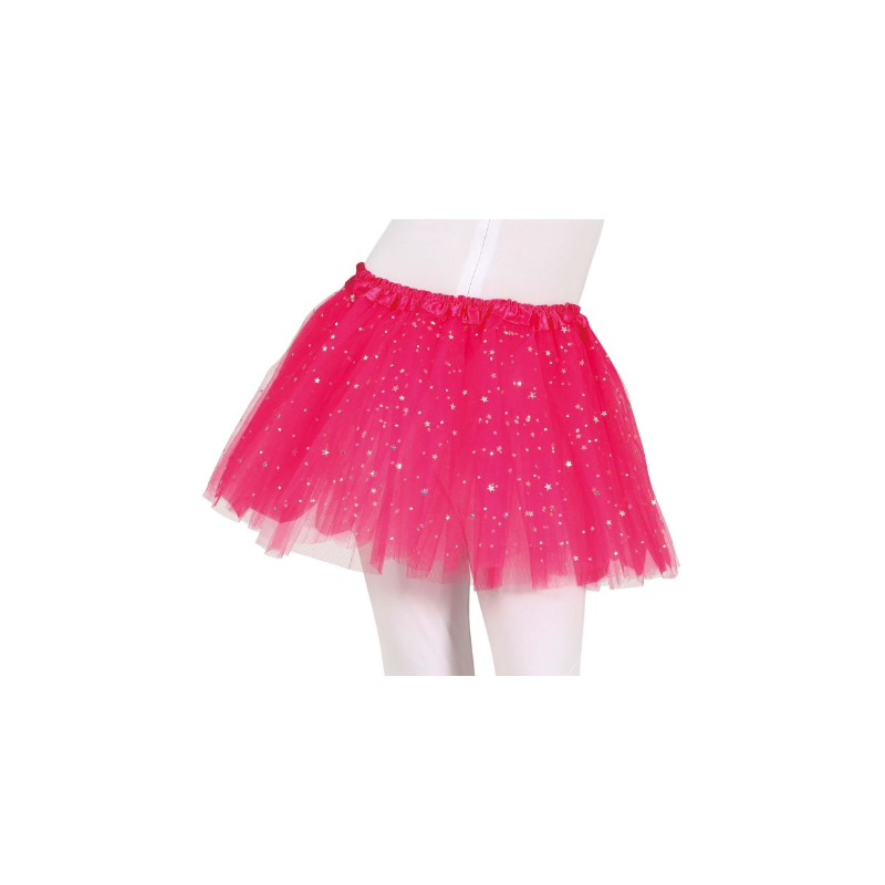 Tutú Estrellas Fucsia Infantil