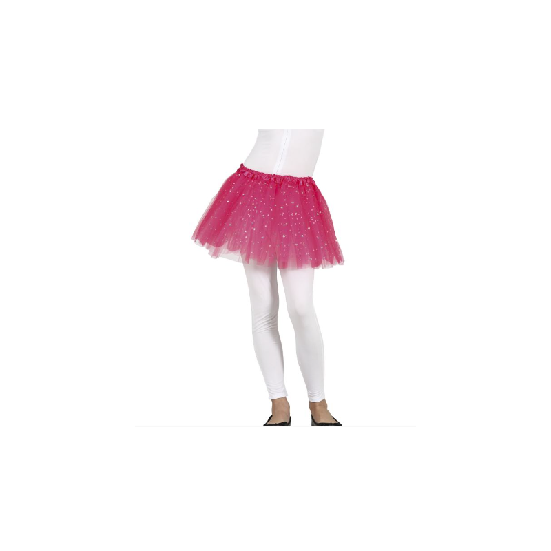 Tutú Estrellas Fucsia Infantil