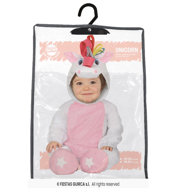 Disfraz Unicornio Bebé Talla 12-18 Meses