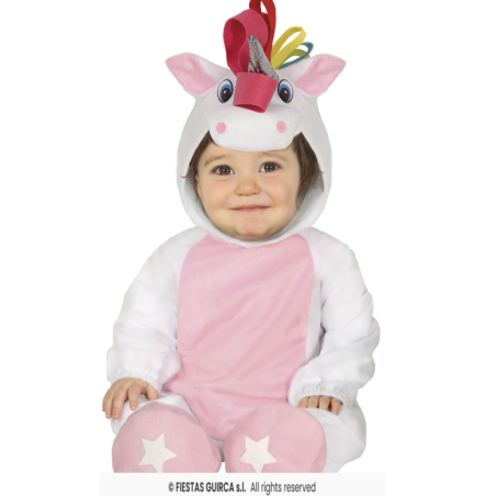 Disfraz Unicornio Bebé Talla 18-24 Meses De Fiestas Guirca