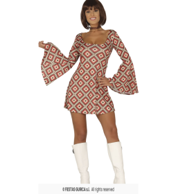 Disfraz Reina de la Pista Años 70 Talla M