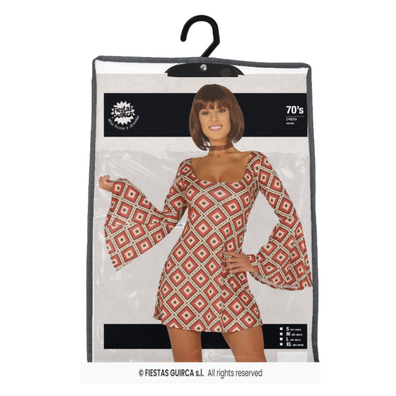 Disfraz Reina de la Pista Años 70 Talla L